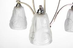Chic Early French Art Deco Chandelier