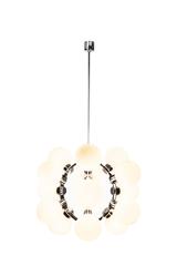 Grand 1970's Mid-Century Modernist Fünfzehn Lights Atomic Chrome Sputnik