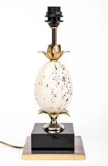 Stunning 1970s Ostrich Egg Table Lamp