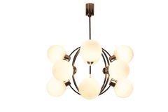 1970s Mid-Century Modernist Atomic Chrome Sputnik Chandelier