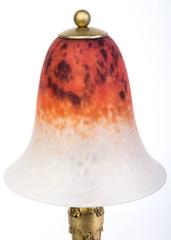 Wonderful 1920s French Art Deco Bronze Table Lamp Signed by Charles Schneider