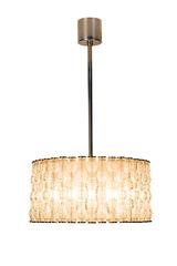 Fantastic Kaiser Primat Ice Textured Crystal Drum Chandelier