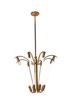 Captivating Grand German Art Deco / Bauhaus Chandelier