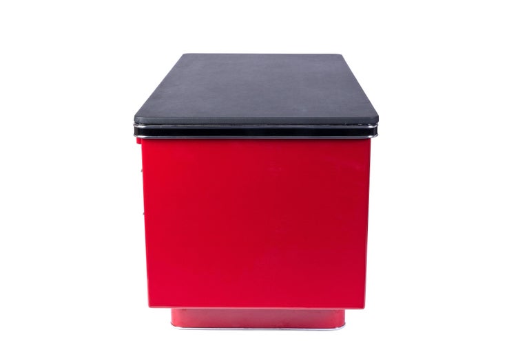Wonderful Art Deco Metal Desk by Bauhaus at 1stDibs