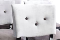 Chic Set of Six Petit Art Deco Dining Chairs