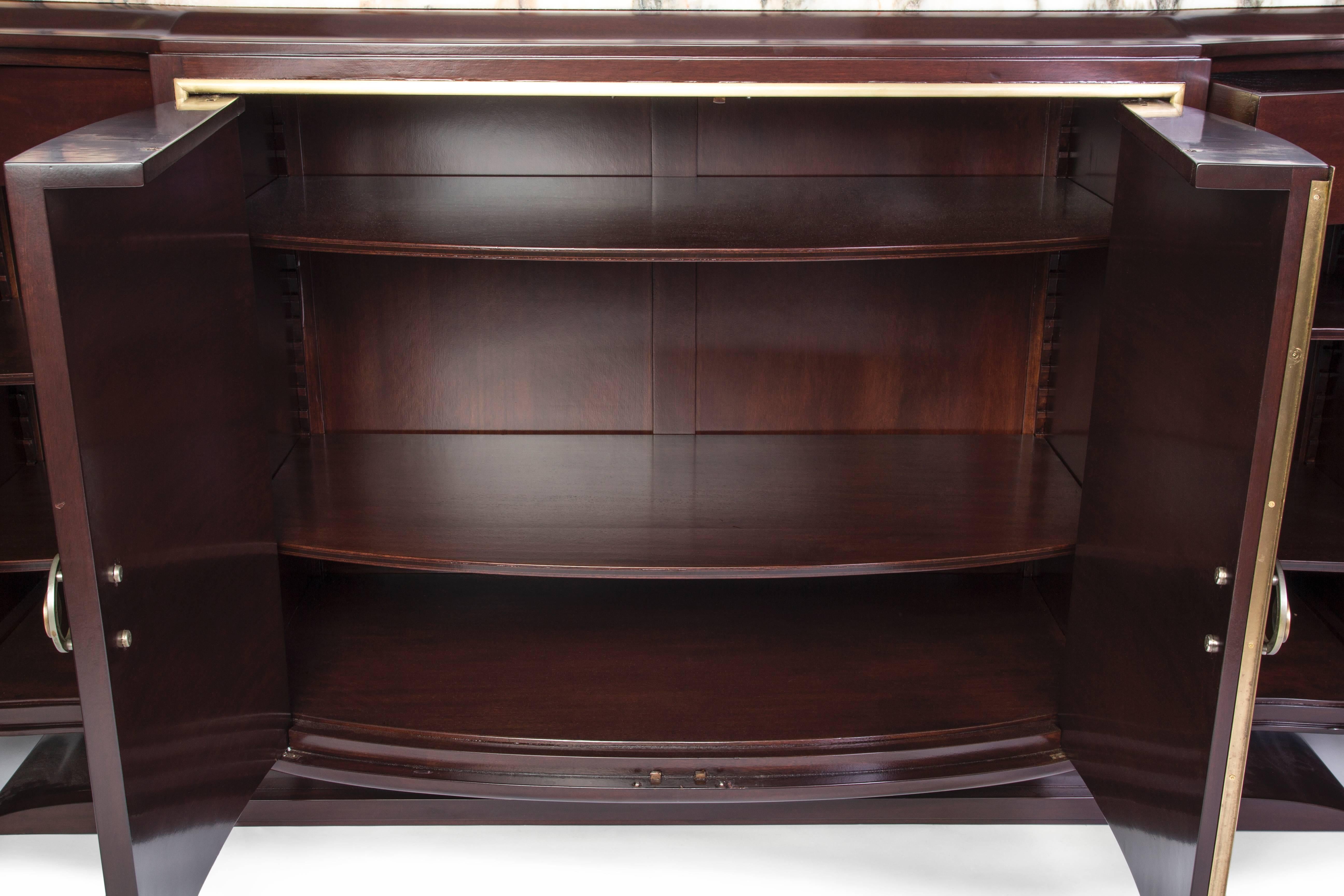 Luxe French Art Deco Buffet or Sideboard in Loupe d'Amboine 4
