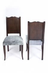 Stunning Set of Eight Art Deco Dining Chairs by Alfred Porteneuve