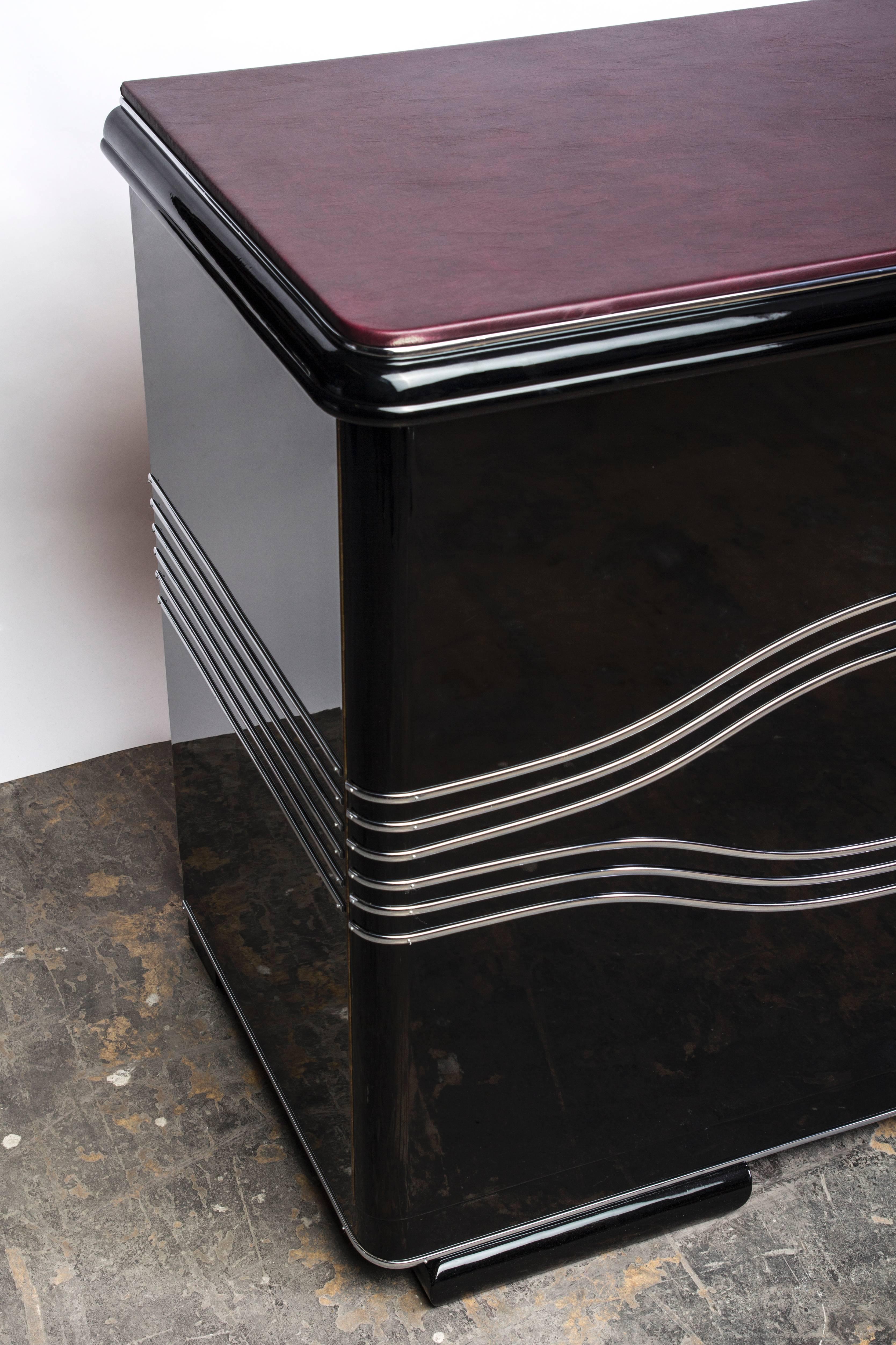 Lacquered Gorgeous Art Deco Sideboard
