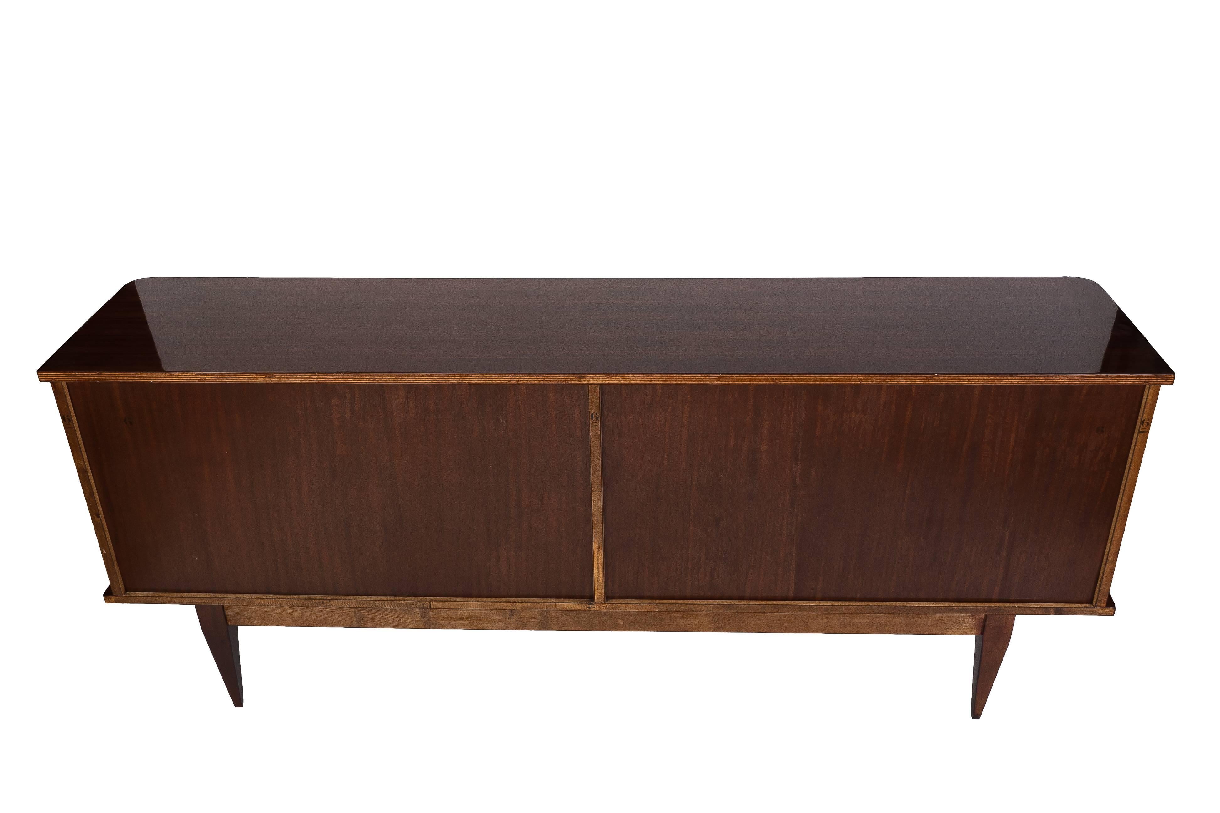 Luxe French Art Deco Buffet or Sideboard in Rio Palisander 5