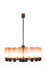 Captivant lustre italien moderniste du milieu du siècle dernier des années 1960 par Sciolari
