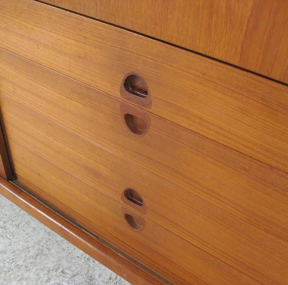 Danish Early 1970s Large H.W. Klein Sideboard or Credenza in Teak For Sale