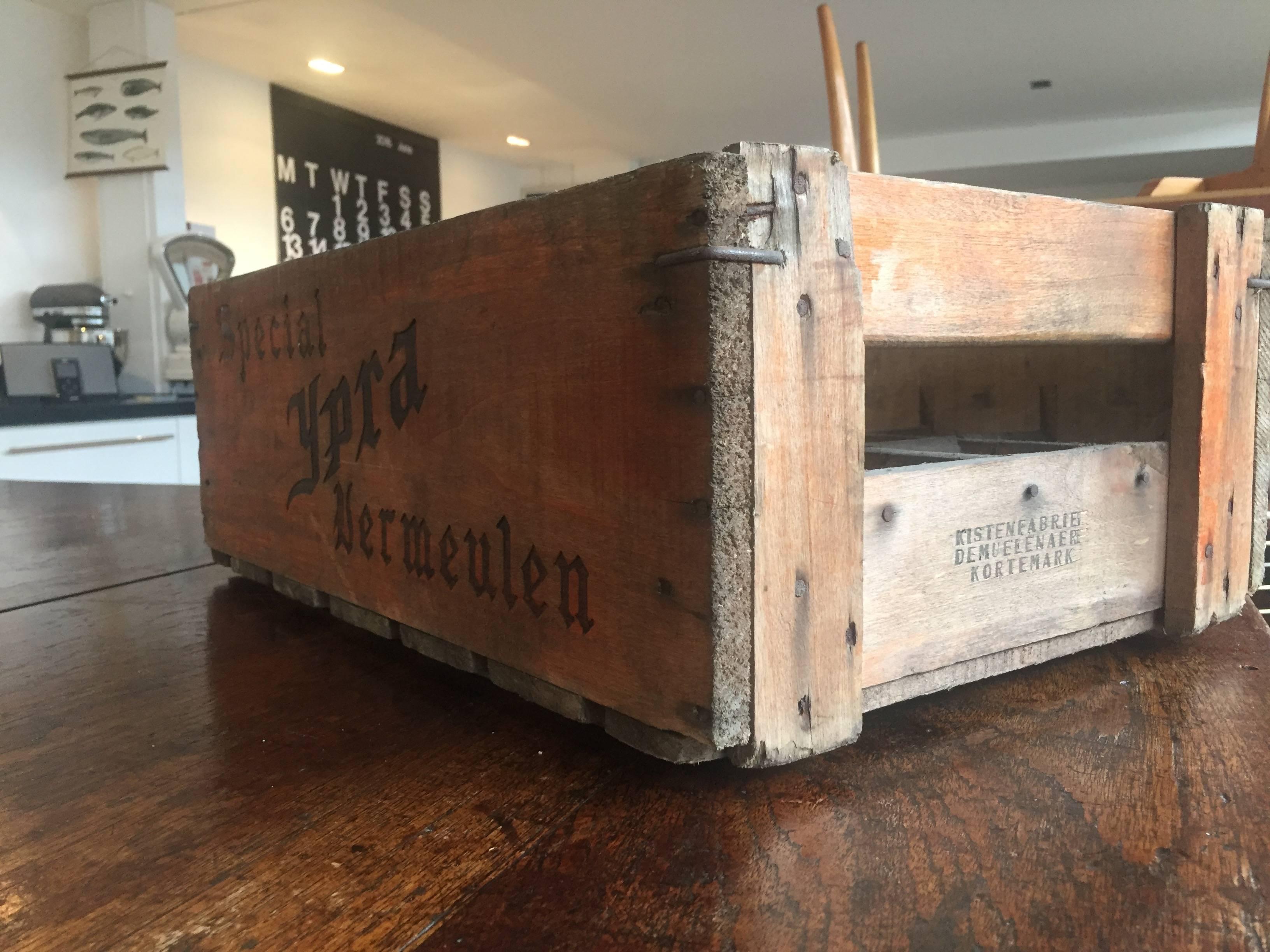 Mid-20th Century 1950s Belgian Beer Crates For Sale