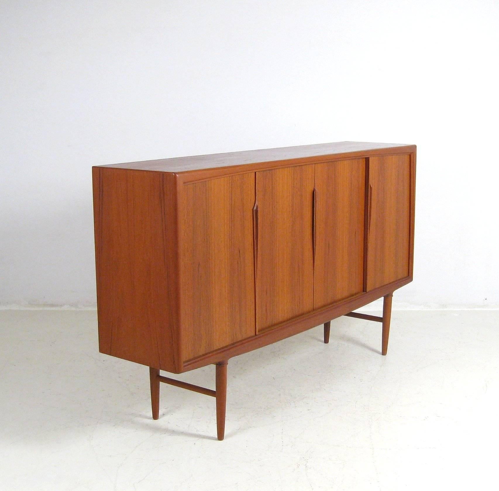 Woodwork 1960s Axel Christensen for Gunni Omann Teak Sideboard Credenza For Sale