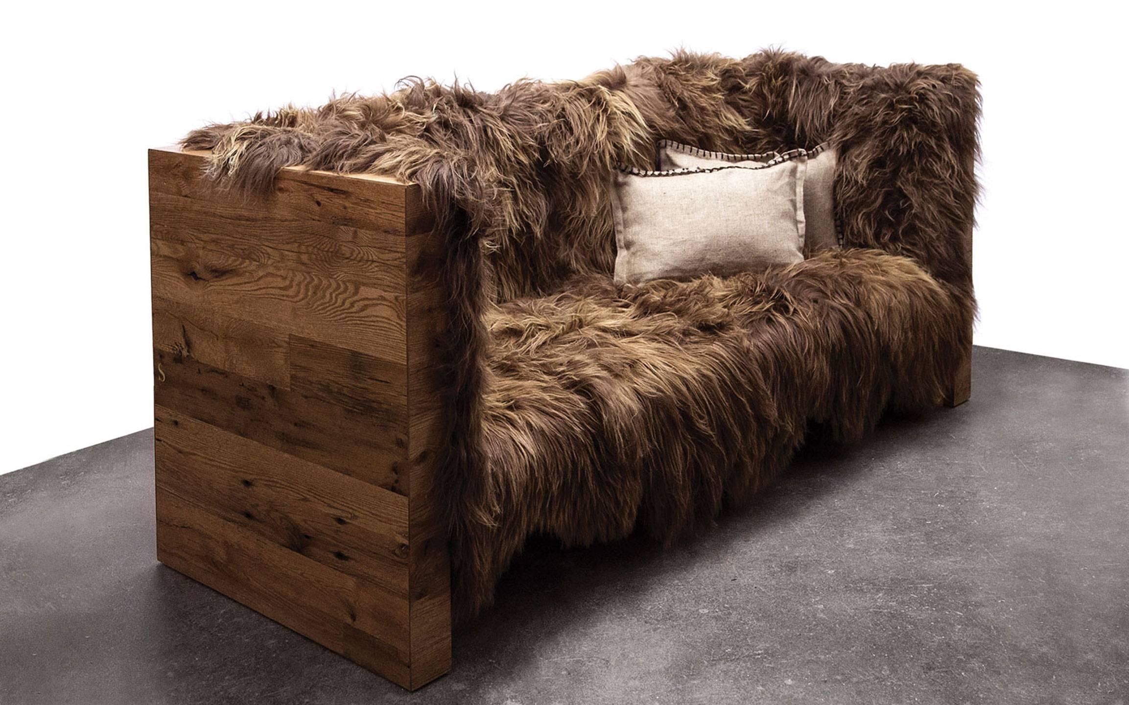 furry sofa