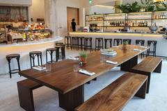 Shimna Hardwood Black Walnut Communal Farmhouse Table