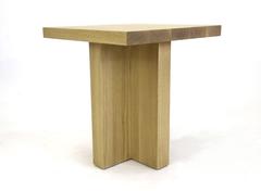 Shimna White Oak Square Side Table