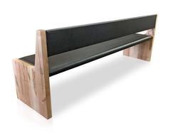 Sentient Upholstered Banquette Bench in Maple Hardwood
