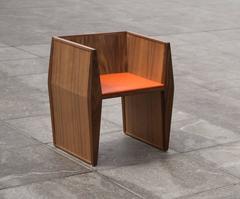 Sapience Chair in Walnut with Upholstered Seat