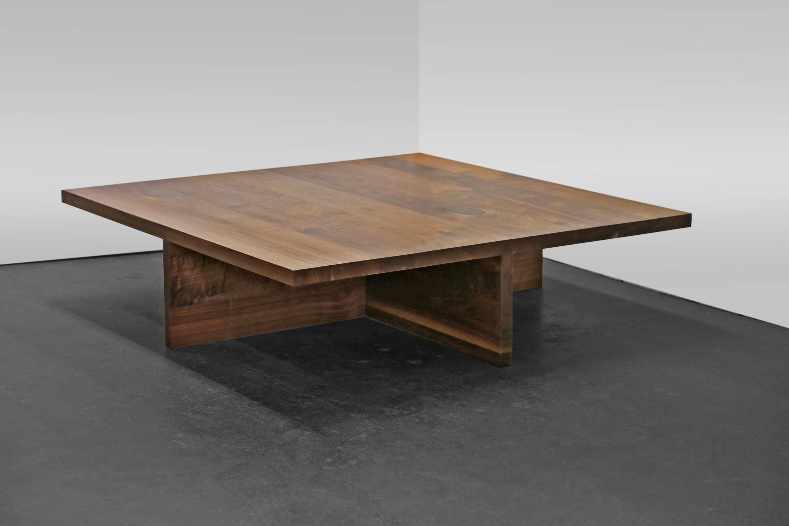 A simple hardwood coffee table that is minimal in design and allows the black walnut grain to speak for itself. Each piece is custom-made to order in our Brooklyn workshop. Custom dimensions and finishes are available.

Handcrafted in Brooklyn, New