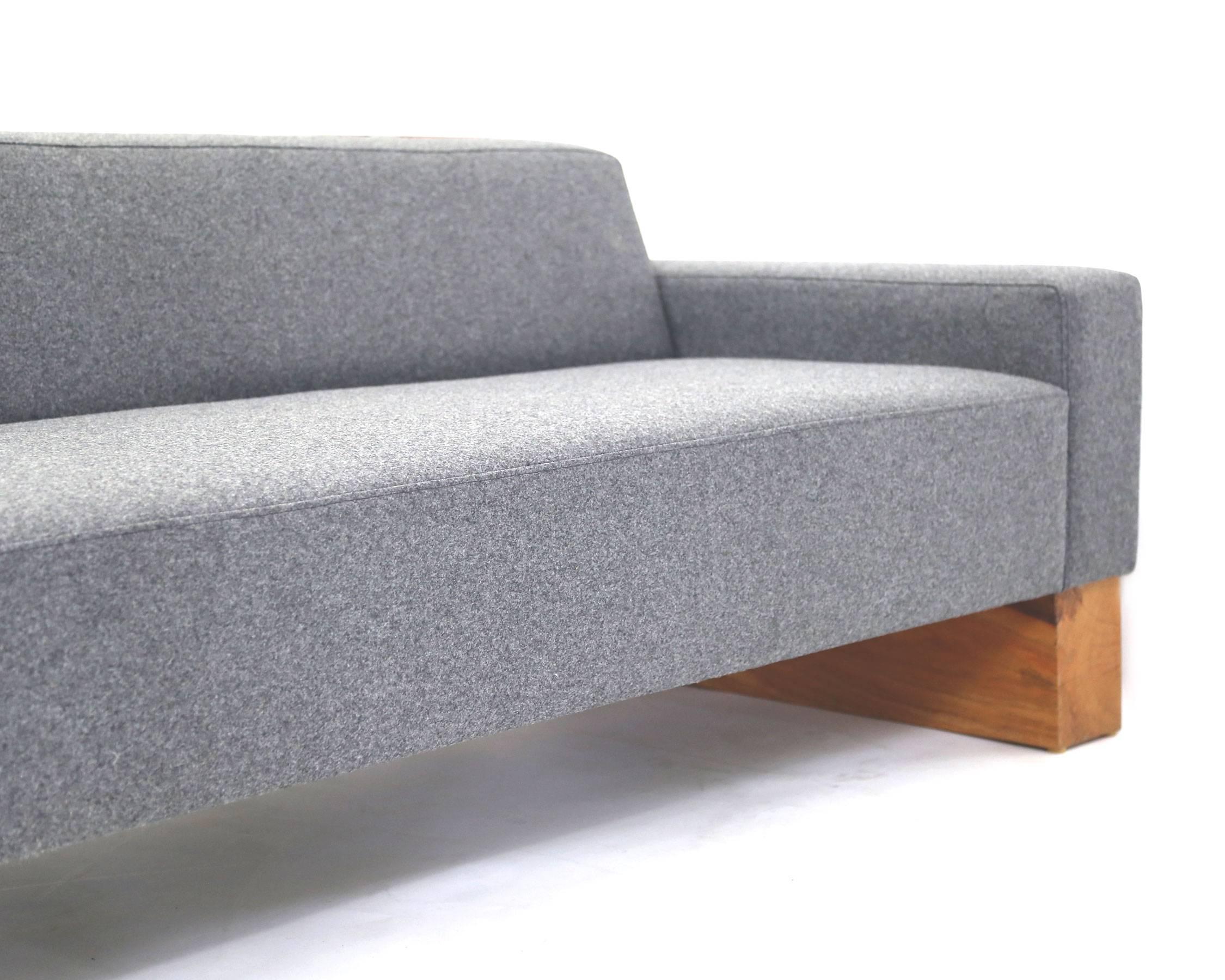 Fabric Shimna Beam Three Seat Sofa For Sale