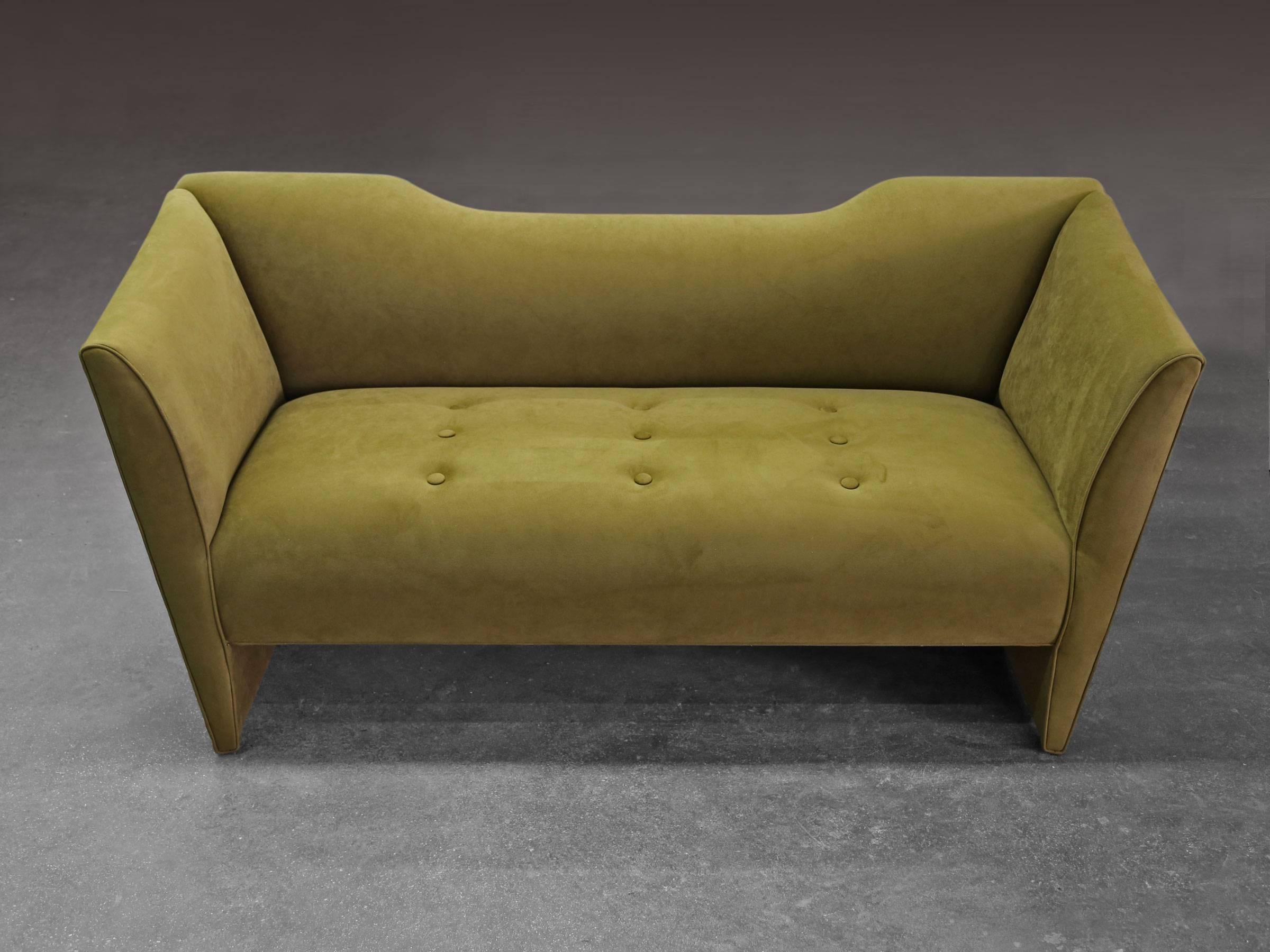 Contemporary Sentient Memphis Inspired Nersi Sofa in Green For Sale