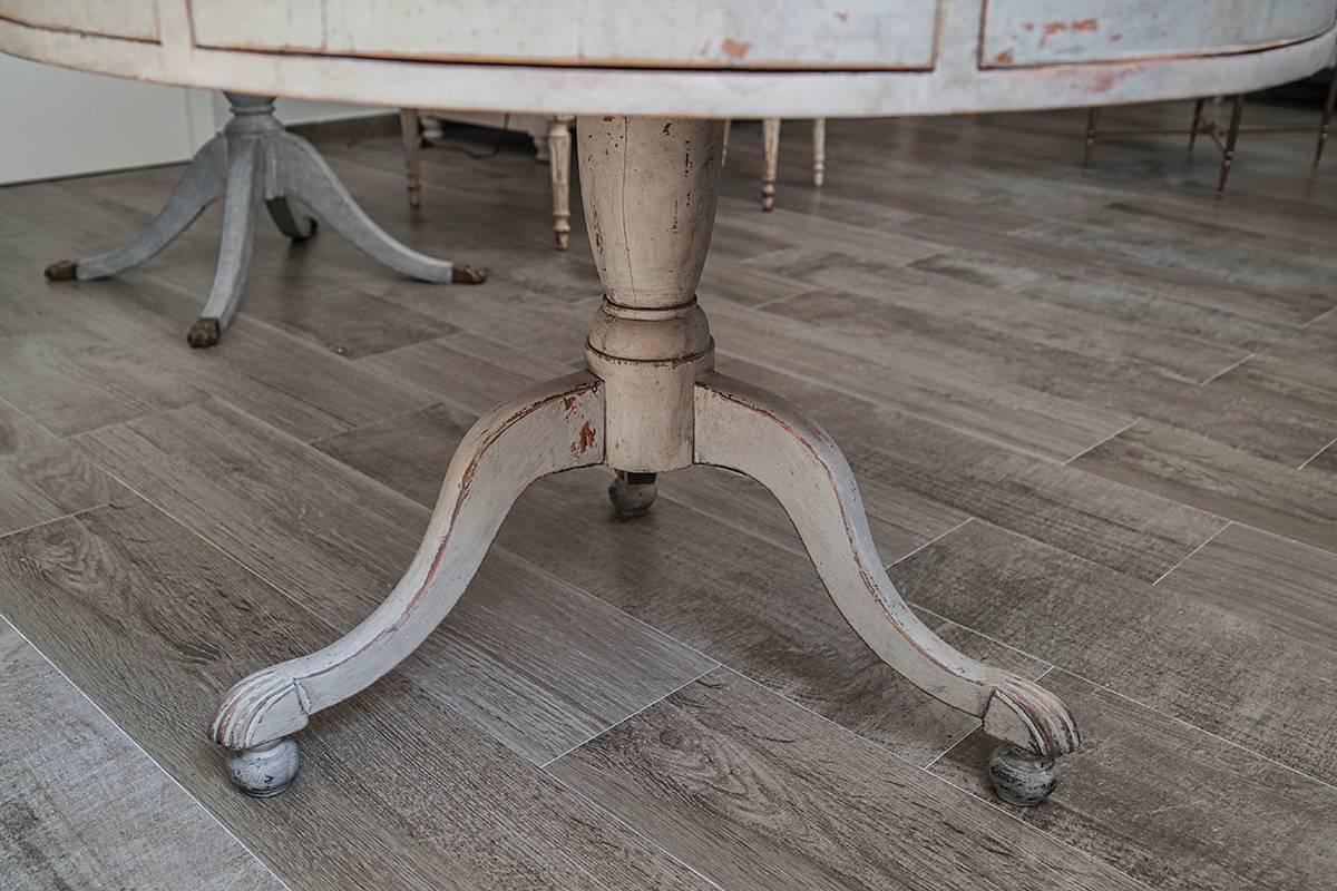 Early 19th Century Swedish Painted Drum Table
