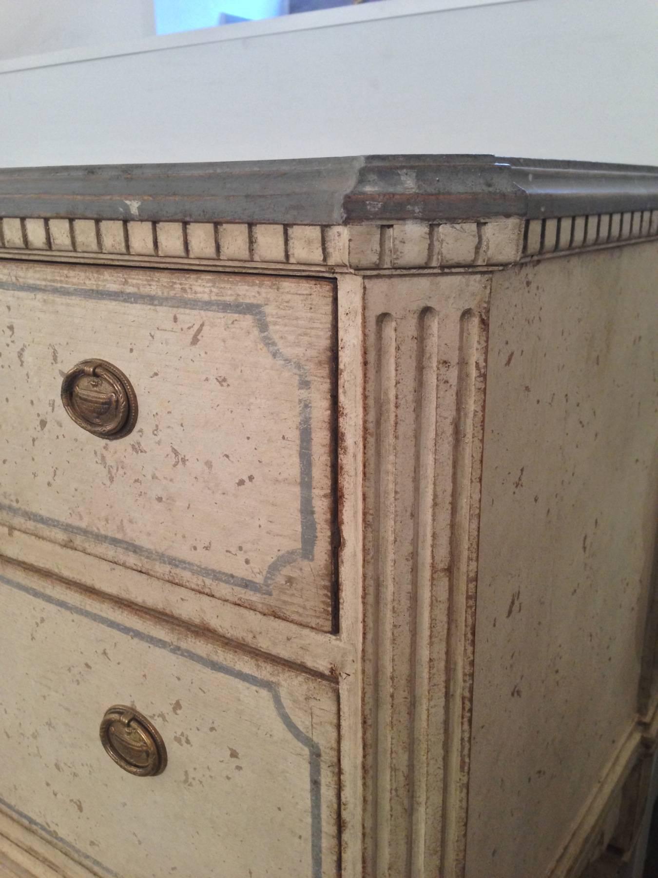 19th Century Pair of Gustavian Style Chest of Drawers, circa 1860