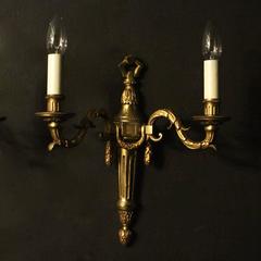 French Set of four Bronze Antique Wall Lights