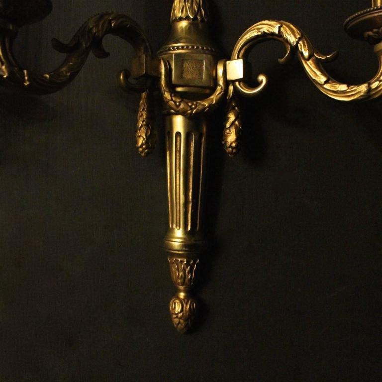 French Set of four Bronze Antique Wall Lights at 1stdibs