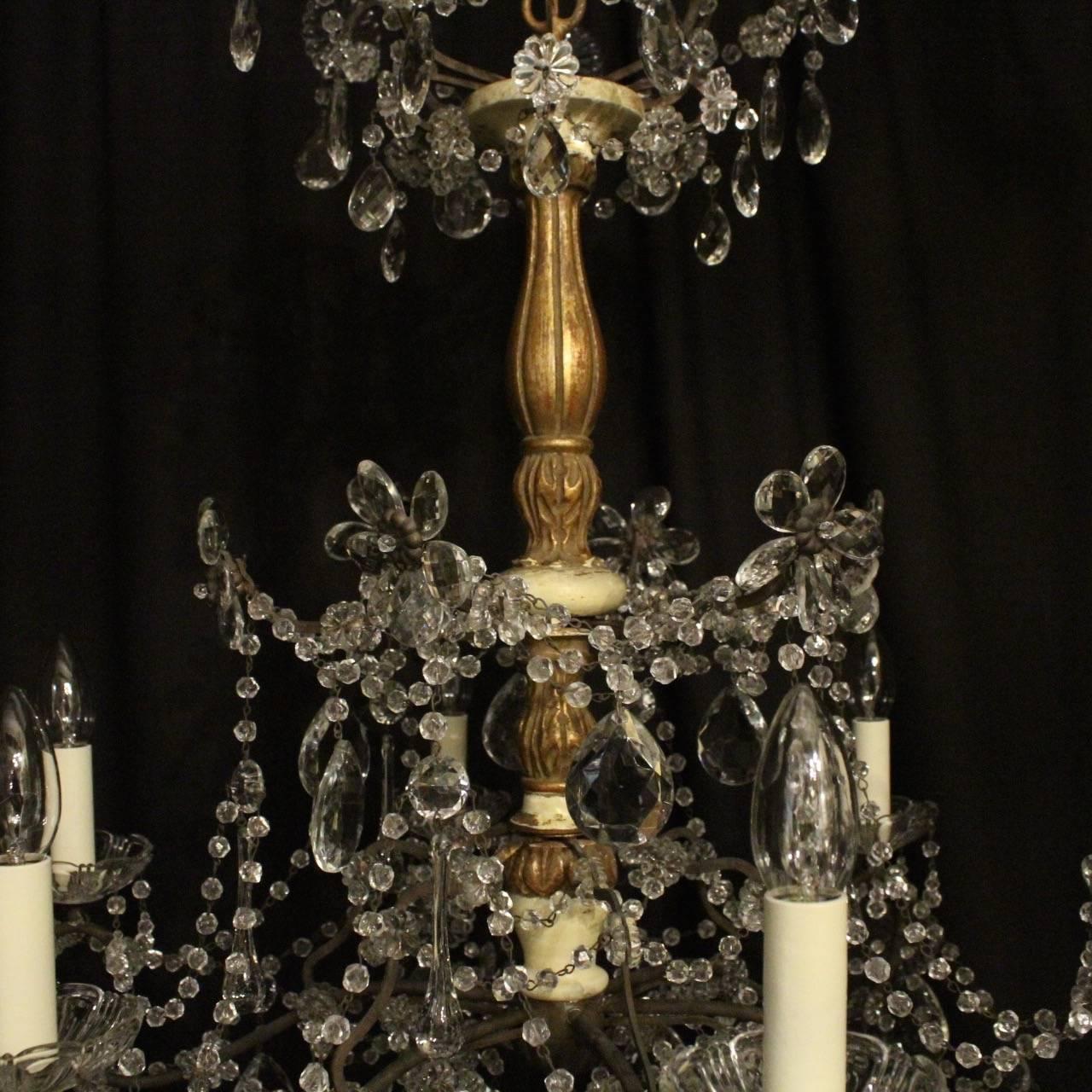 Florentine Six-Light Antique Chandelier In Excellent Condition In Chester, GB