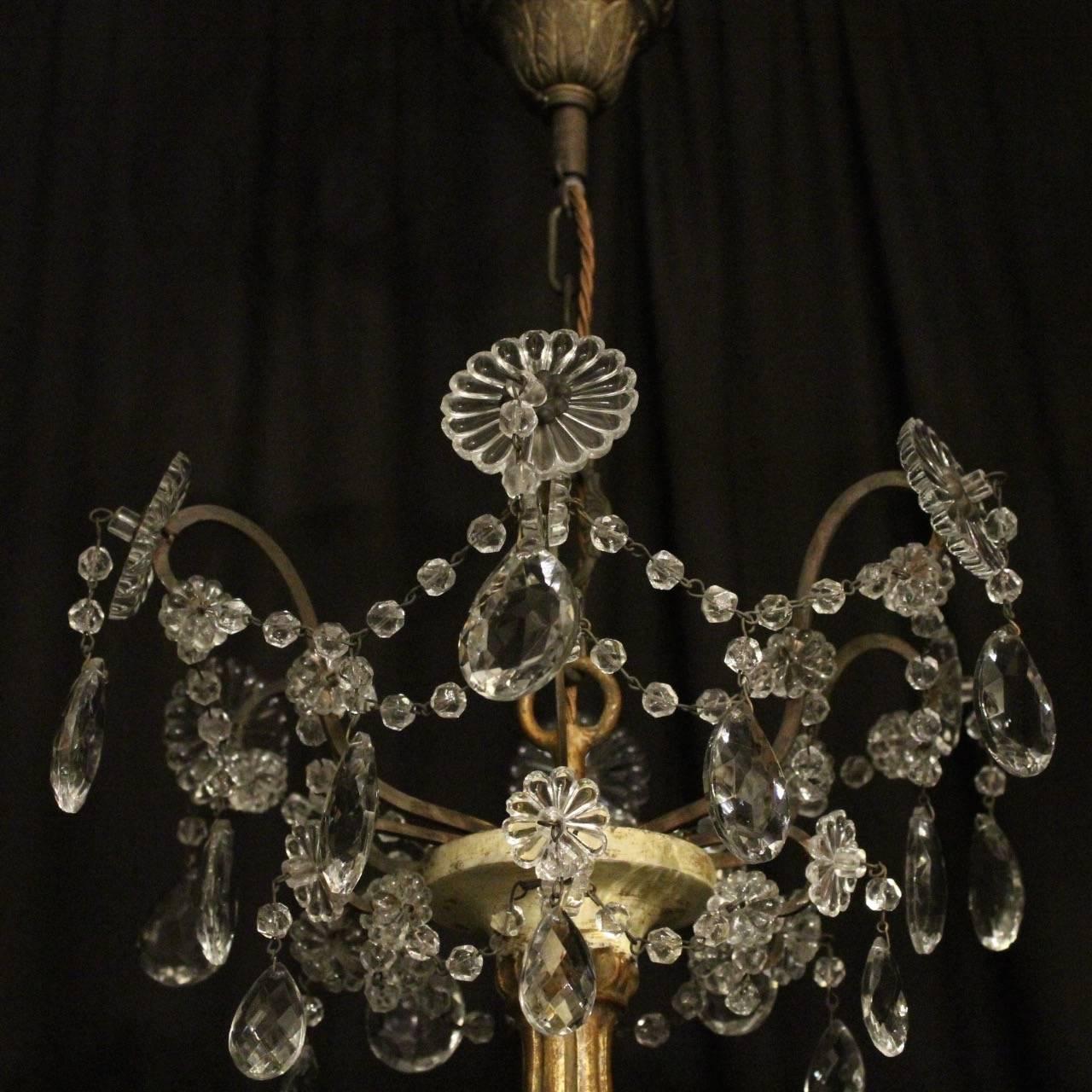Polychromed Florentine Six-Light Antique Chandelier