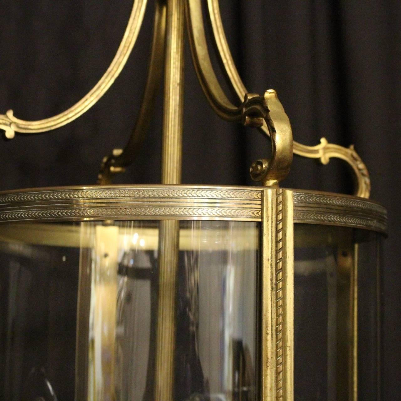20th Century French Gilded Bronze Antique Lantern
