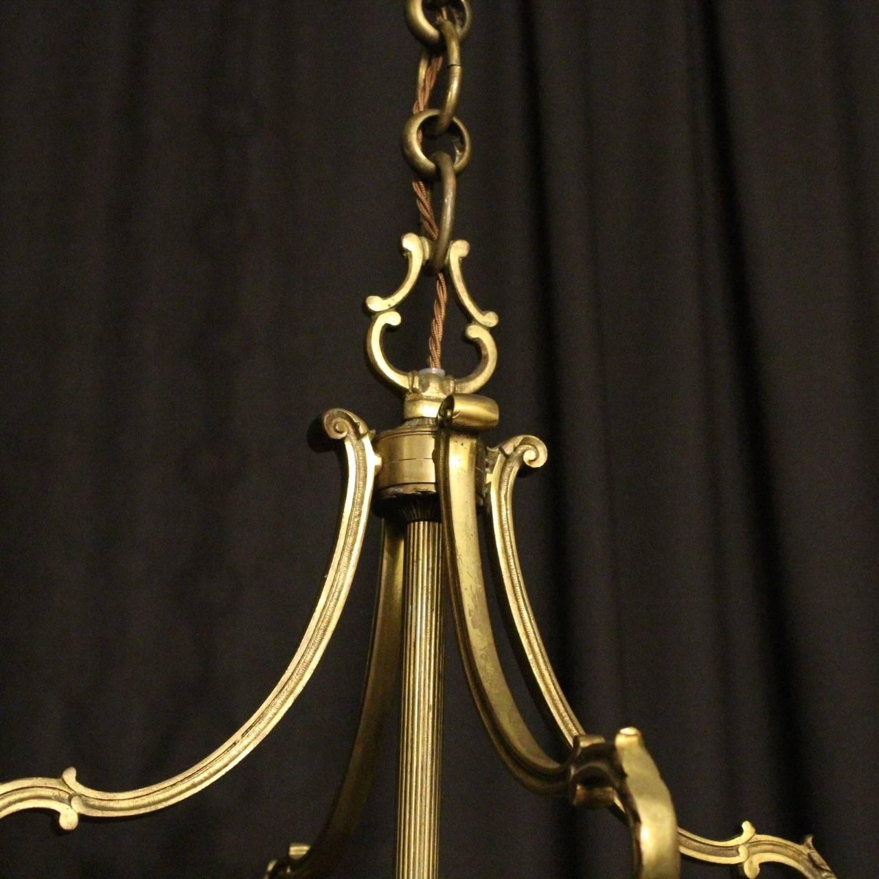 French Gilded Bronze Antique Lantern 4
