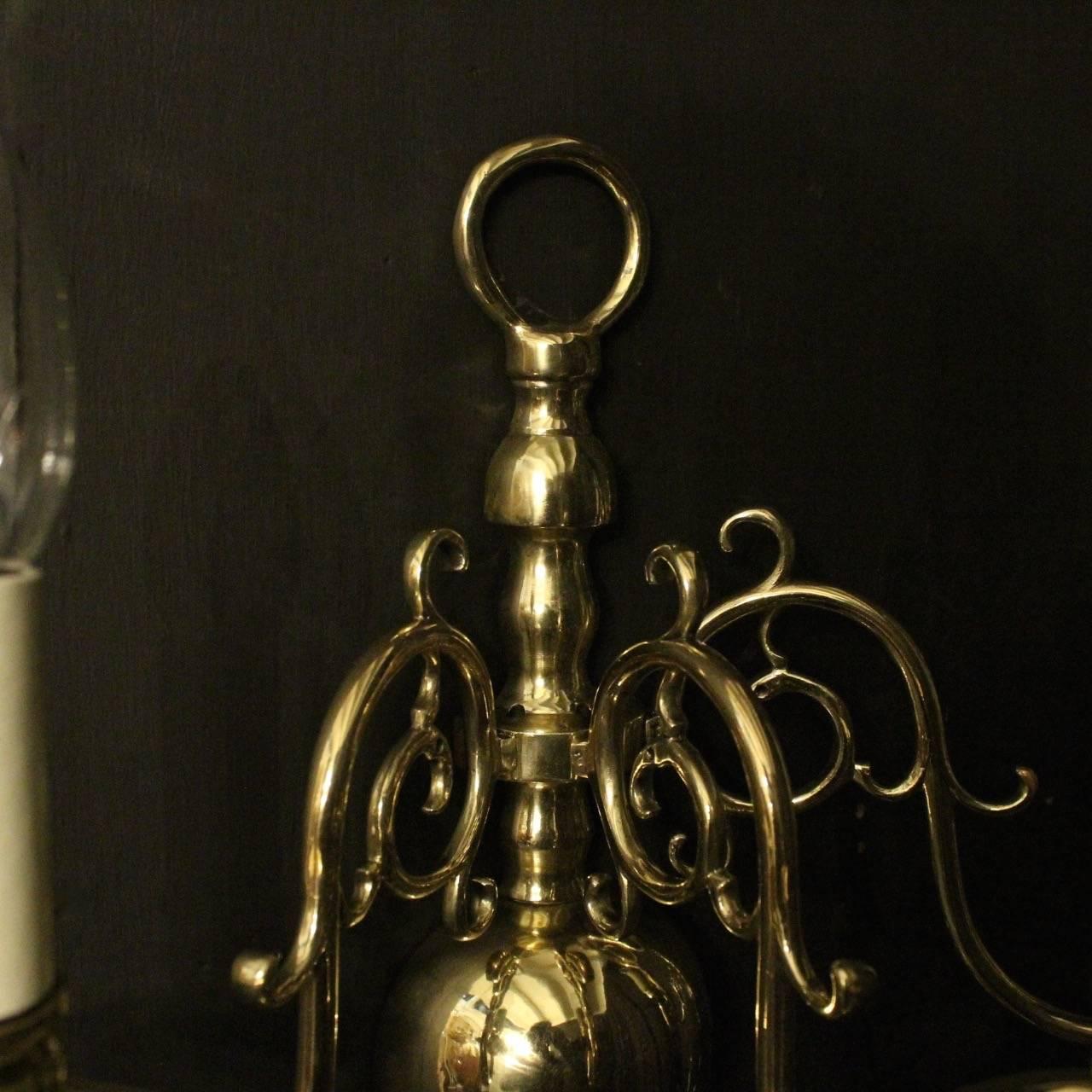 English Set of Four Brass Antique Sconces (Poliert)