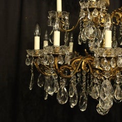 Italian Gilded Bronze Fifteen-Light Antique Chandelier