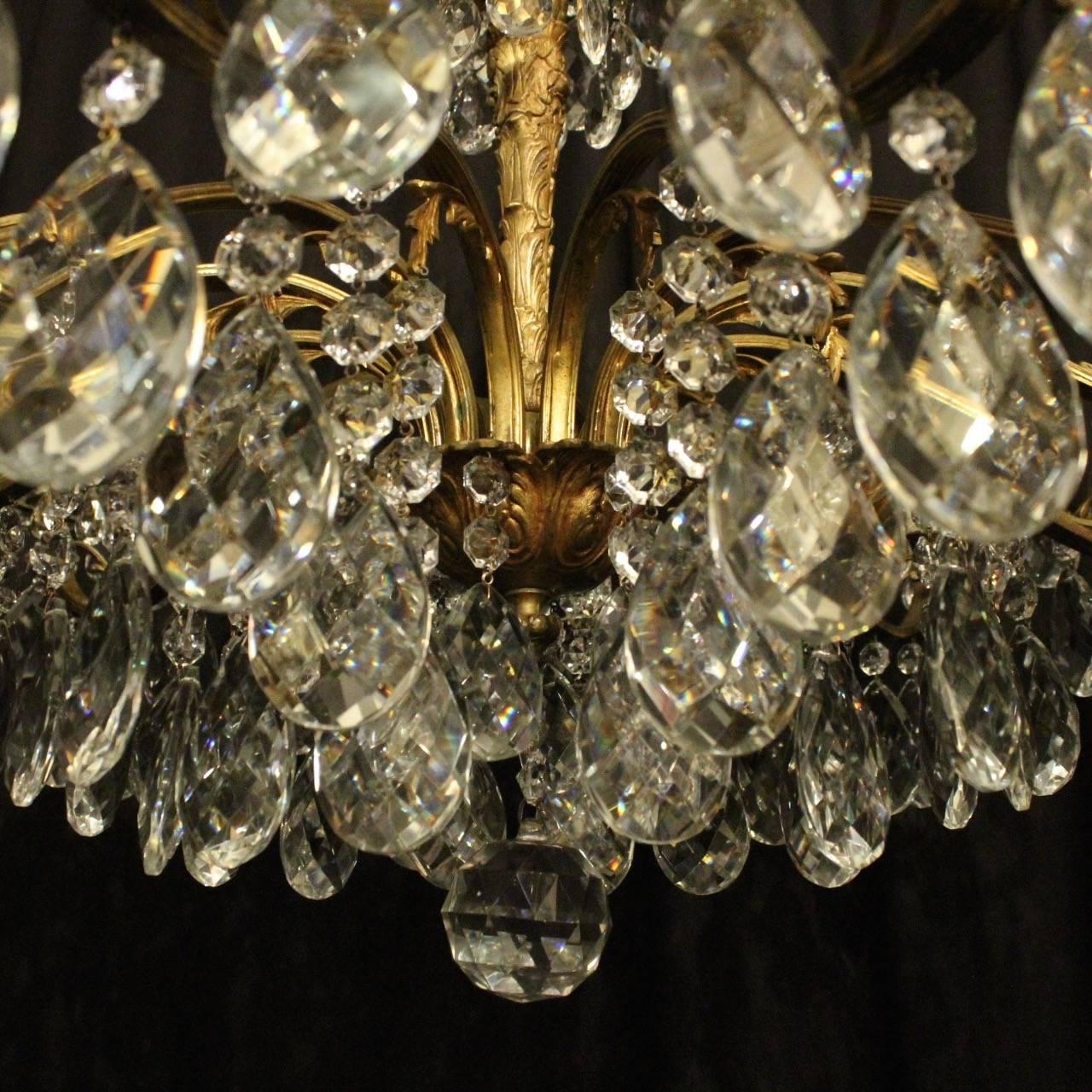 Italian Gilded Twelve-Light Antique Chandelier 2