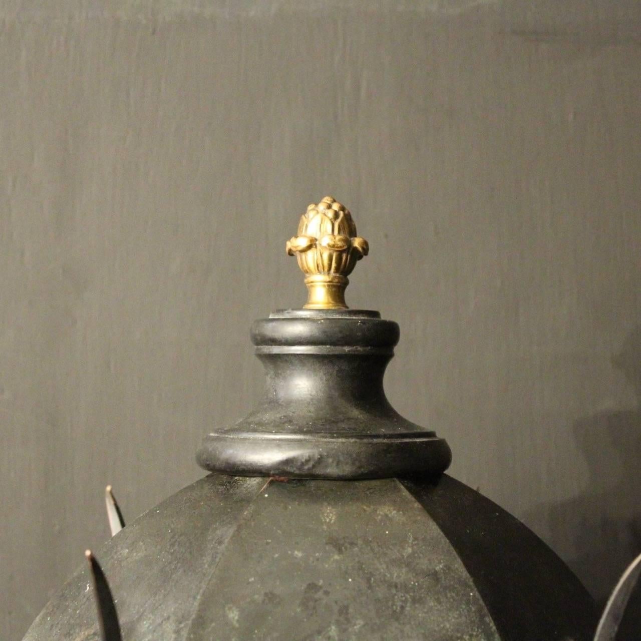 British English 19th Century Gothic Bronze Antique Wall Lanterns For Sale