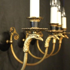 French Set of Four Eagle Headed Gilded Bronze Wall Lights