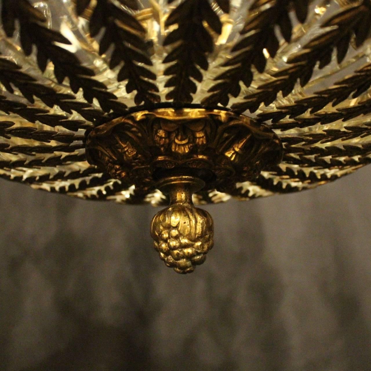French 19th Century Gilded Bronze Ten-Light Chandelier 5