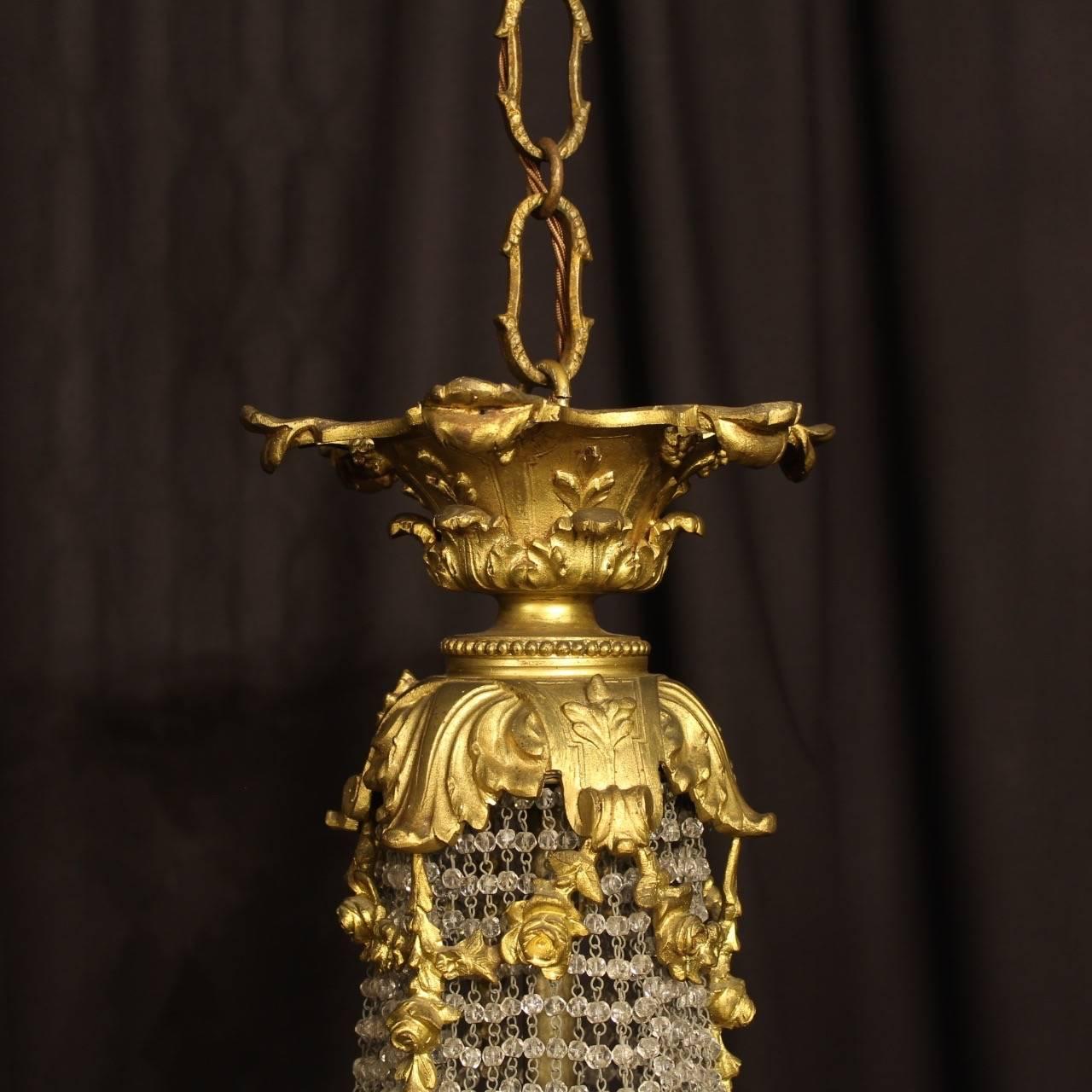 French Bronze Ten-Light Antique Chandelier 2