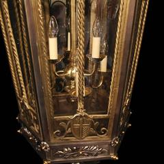 English Monumental Six-Light Antique Lantern