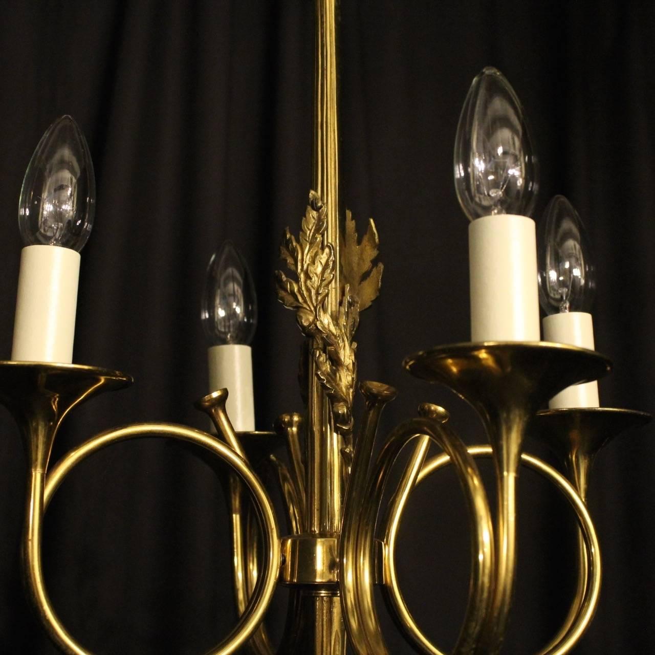 20th Century French Maison Bagues Four-Arm Chandelier