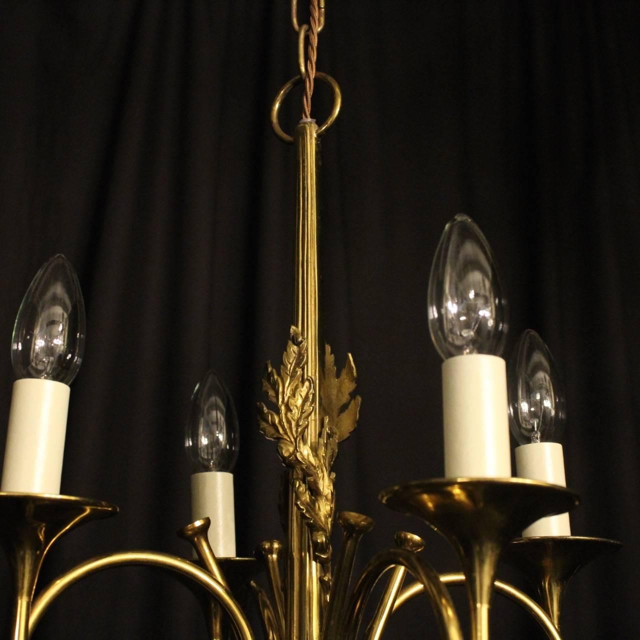 French Maison Bagues Four-Arm Chandelier 1
