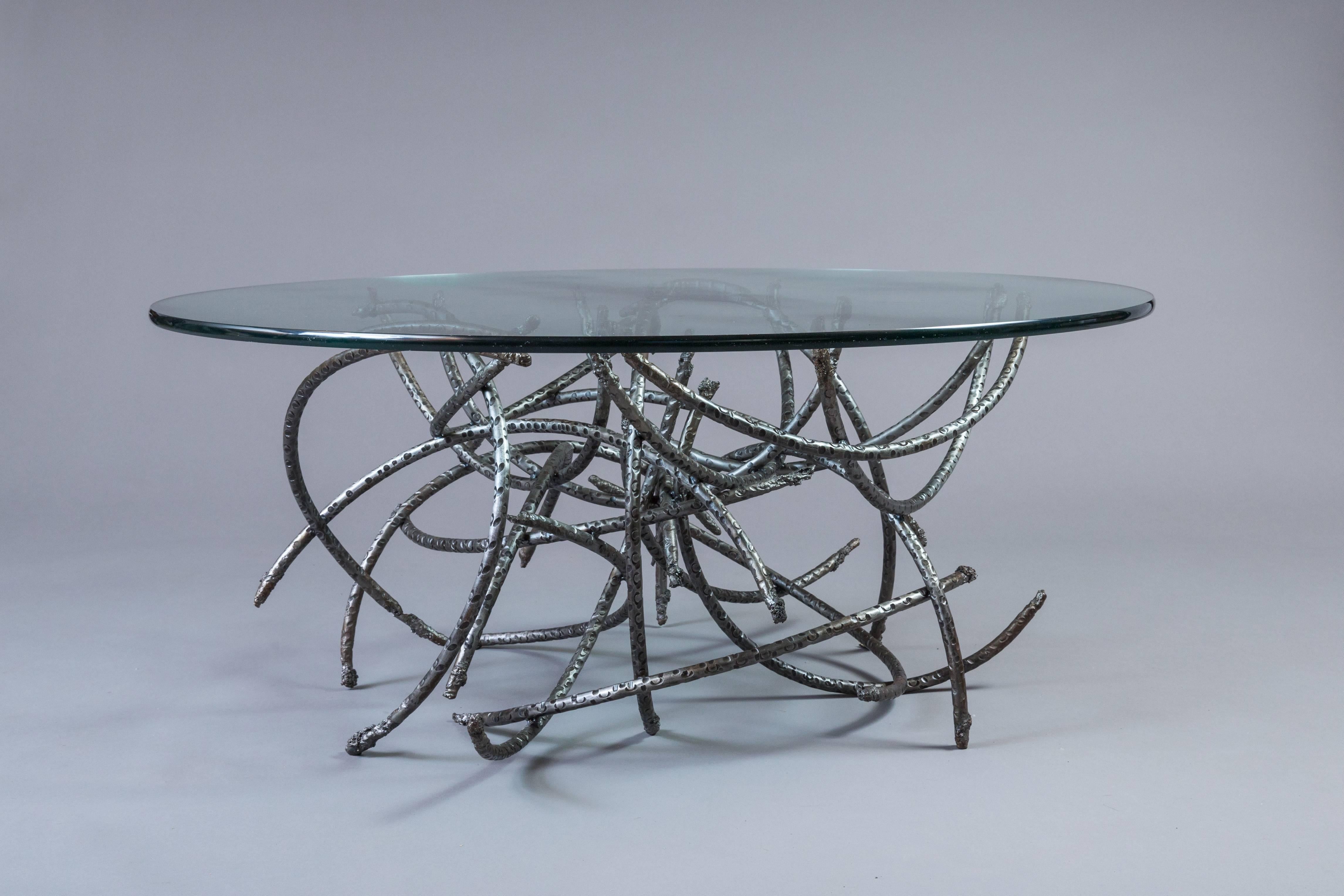 Brutalist Medusa Iron Coffee Table