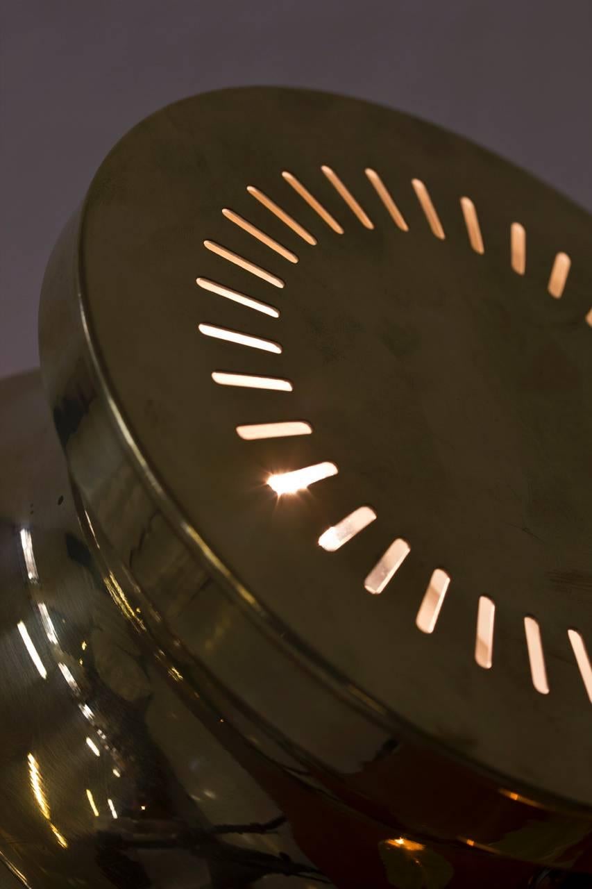 Skandinavische Messing-Tischlampe von Tyringe Konsthantverk aus den 1960er Jahren im Angebot 2