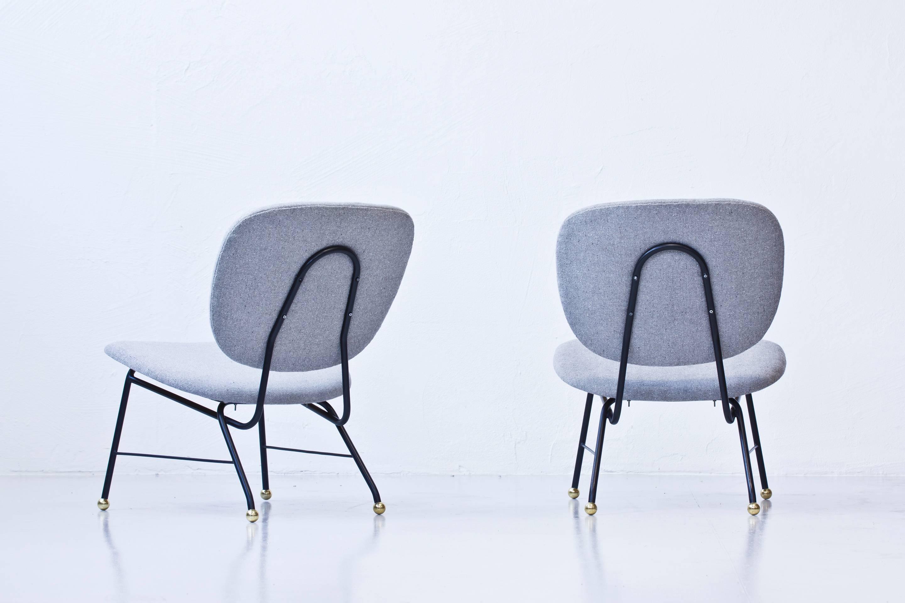 Scandinavian Modern 1950s Easy Chairs Attributed to Alf Svensson