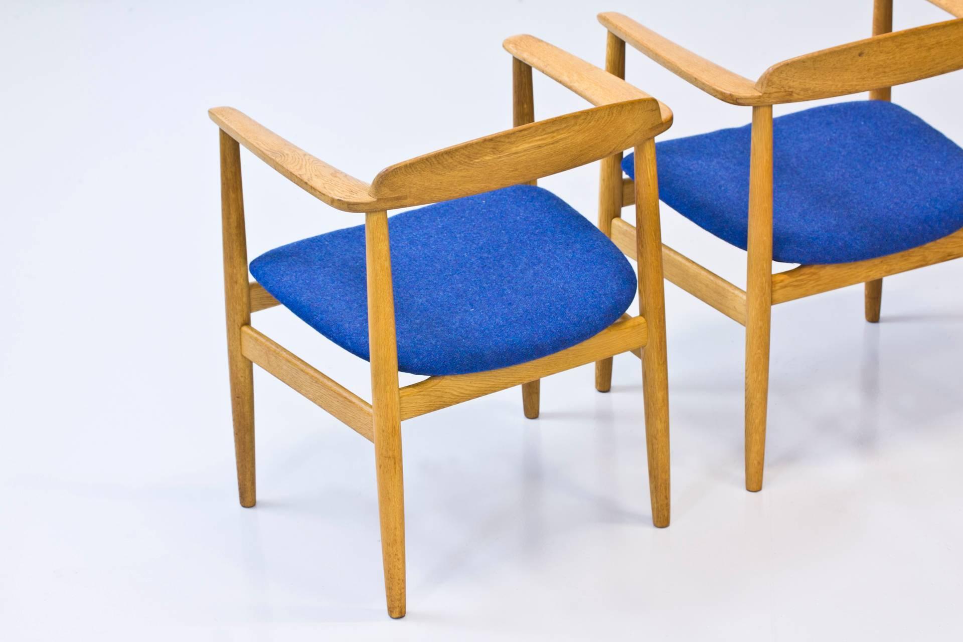 Swedish 1950s Armchairs by Alf Svensson In Excellent Condition In Hägersten, SE