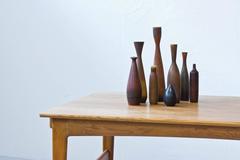 Collection of 1950s Stoneware Vases by Carl Harry Stalhane
