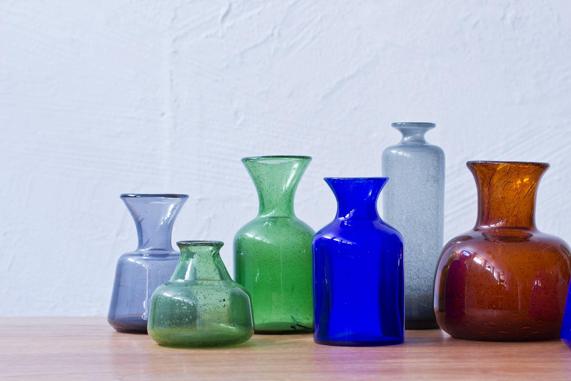 Scandinavian Modern Collection of 1950s Vases by Erik Hoglund