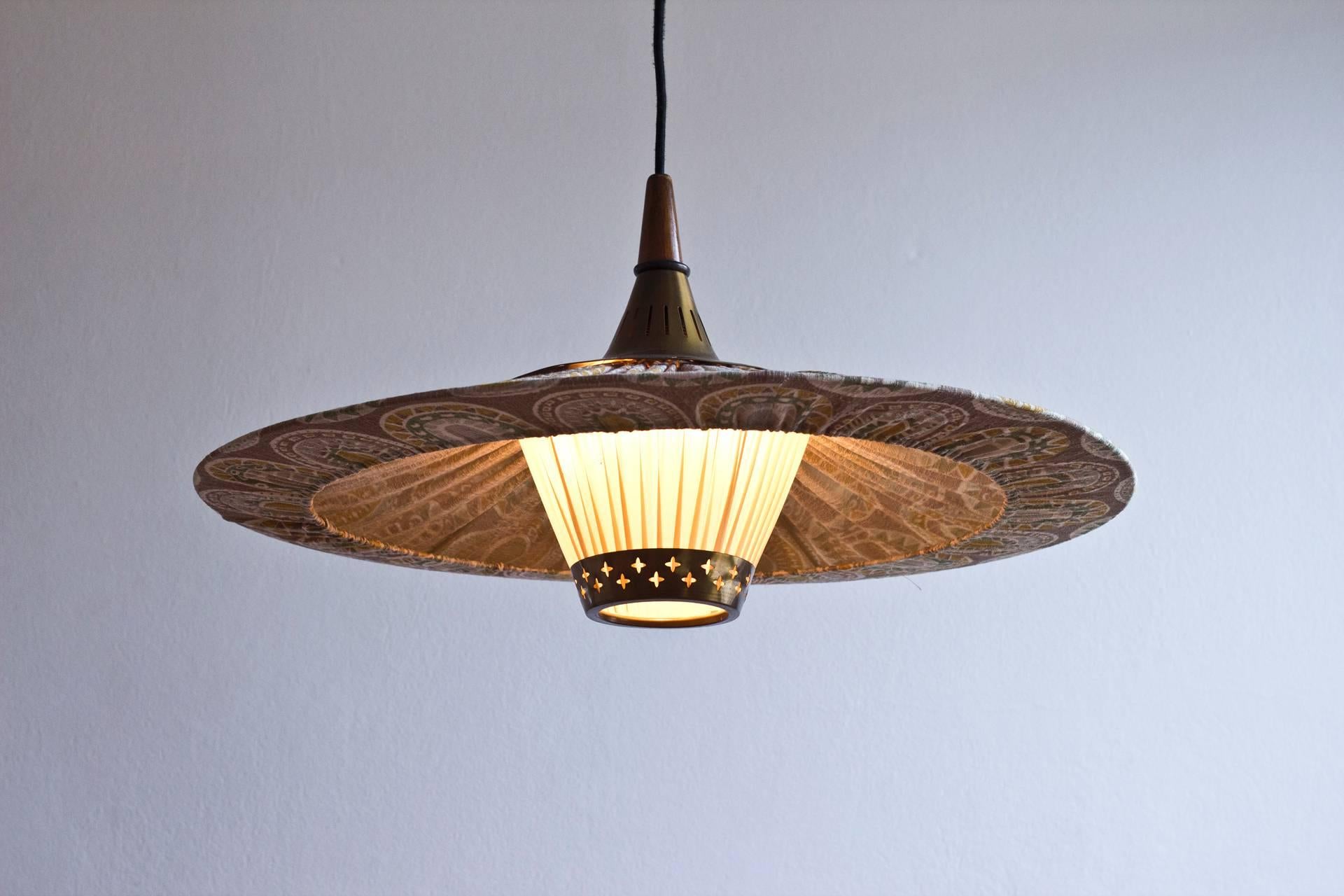1940s Ceiling Lamp by Einar Backstrom In Excellent Condition In Hägersten, SE